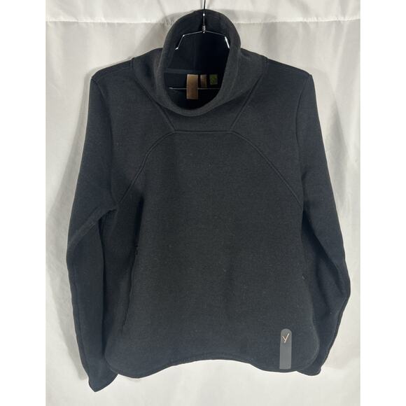 Indyeva Toga Sweater Women XL Polartec Fleece Pullover Zipper Pocket Black $172 - Picture 4 of 6
